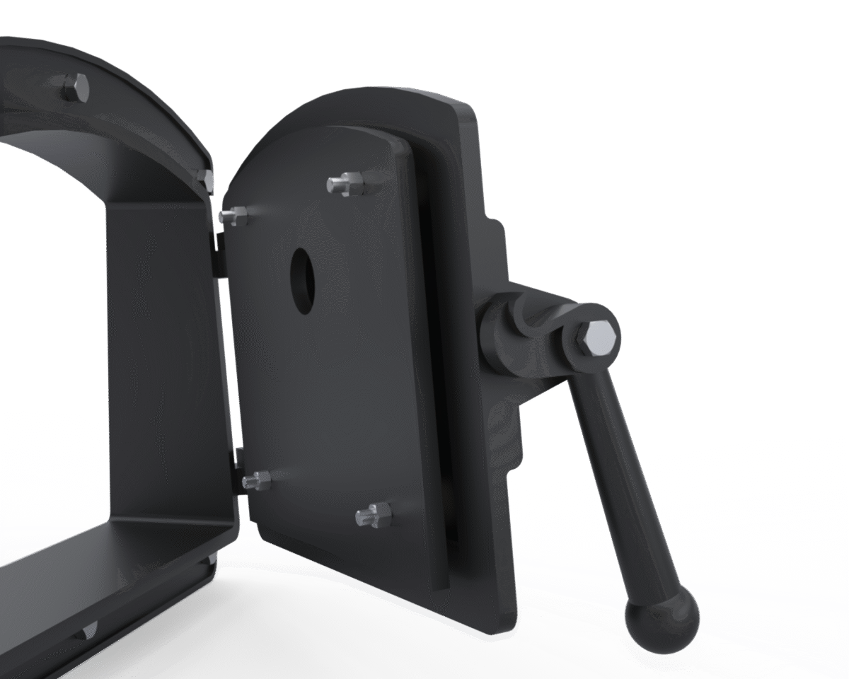 Cửa gang lò hơi 500x400mm - Ảnh 5